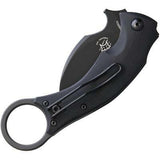 Bastinelli Creations Black Bird Folder Black Folding Pocket Knife 210B