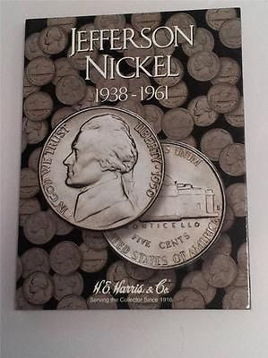 H.E. Harris Jefferson Nickel Folder 1938 - 1961 Coin Storage Album Display No. 1