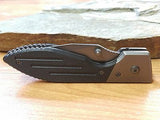 Ka-Bar Warthog Folding Black Knife W/ G10 Handle Standard Edge 3072