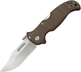 Cold Steel Bush Ranger Lite Brown GRN 8Cr13MoV Stainless Folding Knife 31A