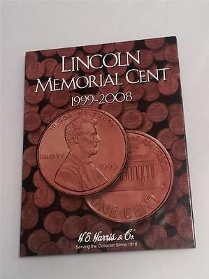 H.E. Harris Lincoln Memorial Folder 1999 - 2008 Coin Storage Album Penny Cent #2
