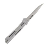 SOG Slimjim Lockback A/O Assisted AUS-8 Satin Plain Folding Knife SJ31CP