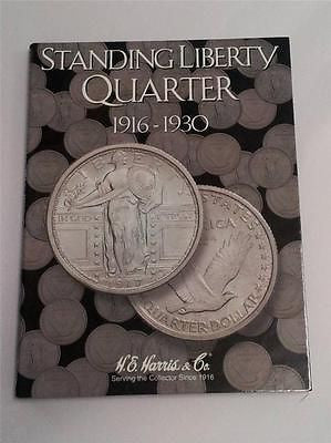H.E. Harris Standing Liberty Quarter Folder 1916 - 1930 Coin Storage Album