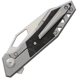 Bestech Knives Fractal Framelock Gray Titanium Folding S35VN Pocket Knife 1907A