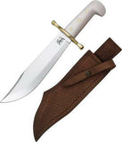 Case Cutlery White Bowie with Brass guard + Leather Sheath 2000