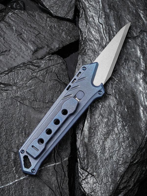 Civivi Mandate Titanium Utility Knife Blue 2007b – Atlantic Knife Company