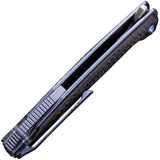 WE KNIFE CO Yucha Linerlock Blue Titanium S35VN Folding Knife w/ Flipper 810A