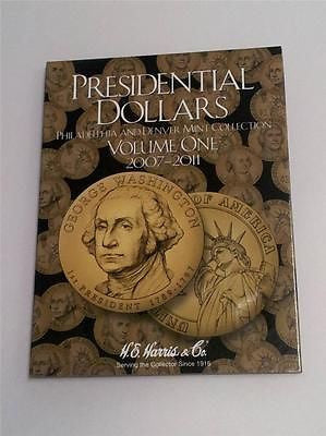 H.E. Harris Presidential Dollar Folder 2007 - 2011 Coin Storage Album Vol I 1