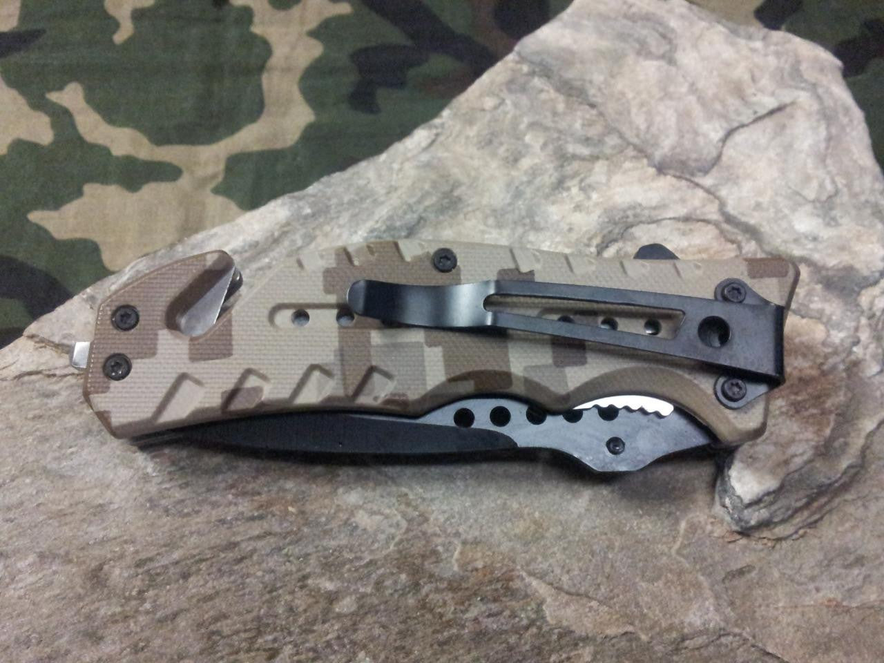 Accusharp Folding Sports Knife, Camo