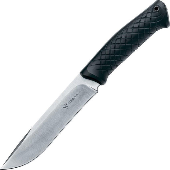 Steel Will Druid 200 Black TPE Handle Stainless Fixed Blade Knife