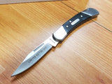 SCHRADE Old Timer 2017 Clip Pt Lockback Black Delrin Folding Pocket Knife - 1725LB