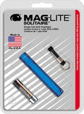 Mag-Lite 3.25" Solitaire AAA Cell Blue Aircraft Grade Aluminum Flashlight