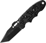 TOPS Covert Anti Terrorism Fixed Blade Black Cryptic Cyber Handle Knife