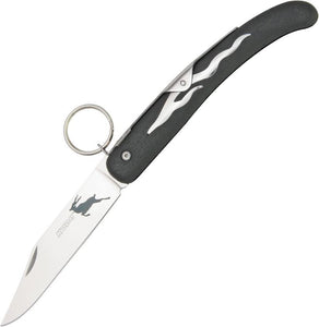 Cold Steel Kudu German 4116 Stainless Folding Blade Black Keychain Ring Lock Knife