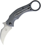 Bastinelli Creations Black Bird Linerlock Stainless Karambit Folding Knife