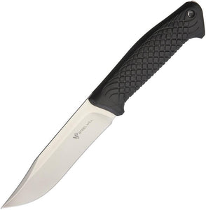 Steel Will 9.25" Druid Mini 215 Black TPE Handle Fixed Clip Pt Blade Knife