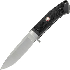 CRKT Ruger Accurate Black Rubber Handle Fixed Drop Pt Blade Knife