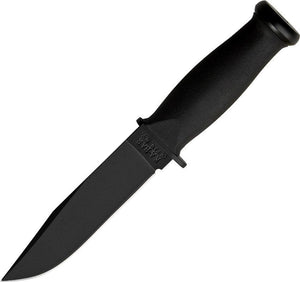 Ka-Bar Mark 1 Black 1095 Carbon Steel 56-58 HRC Fixed Knife w/ Belt Sheath