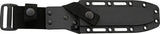 Ka-Bar Mark 1 Black 1095 Carbon Steel Fixed Knife w/ Belt Sheath 2221