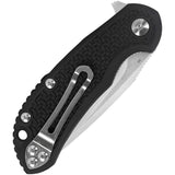 Steel Will Cutjack C22M Linerlock Black Handle Folding Drop Blade Knife