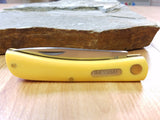 Imperial Schrade Yellow Sodbuster  Pocket Knife