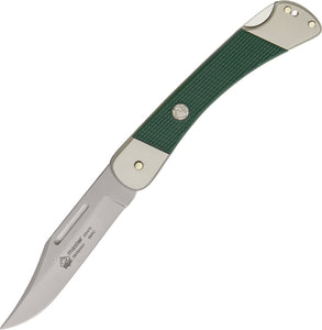 Puma Master Lockback Stainless Green ABS Folding Pocket Knife