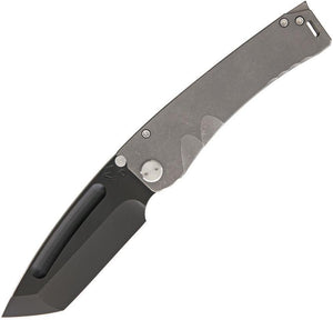 Medford Marauder Framelock D2 Tool Steel Black Titanium Handle Folding Knife