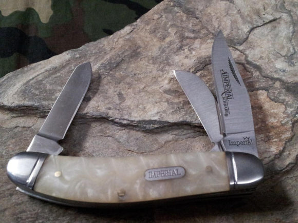 Schrade Imperial Sowbelly Cracked Ice Pocket Folding Knife Multi Blade  - imp25