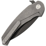 Medford MKT Viper Tumbled Black D2 Steel Wharncliffe Folding Pocket Knife