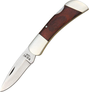 Bear & Son Medium Lockback Stainless Folding Blade Rosewood Handle Knife
