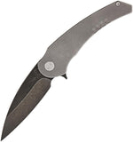 Medford MKT Viper Tumbled Black D2 Steel Wharncliffe Folding Pocket Knife