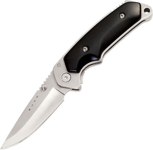 BUCK Knives Folding Alpha Hunter Linerlock Blade Black Handles Knife