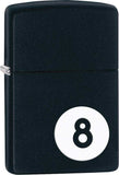 Zippo Lighter 8-Ball Black Windproof USA New