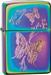 Zippo Lighter Butterflies Spectrum rainbow Windproof USA New