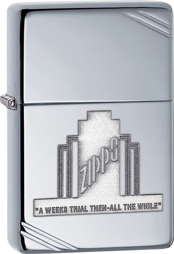 Zippo Lighter A Weeks Trial Windproof USA New