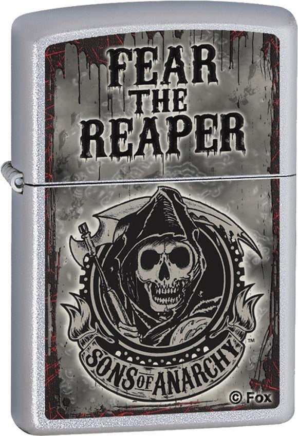 Zippo Lighter Sons of Anarchy Fear The Reaper Windproof USA New