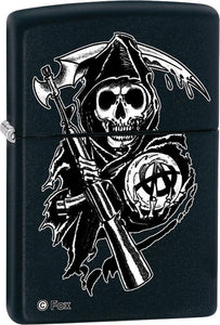 Zippo Lighter Sons of Anarchy Grim Reaper Windproof USA New