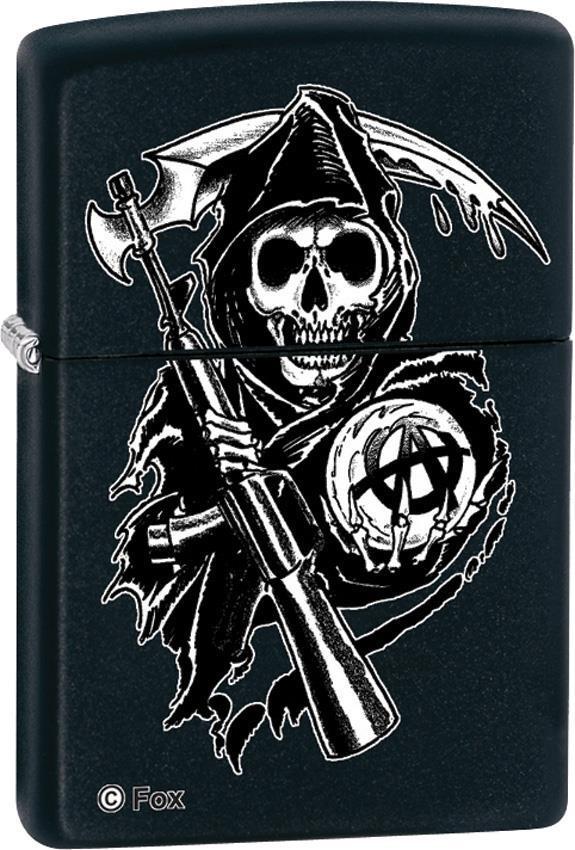 Zippo Lighter Sons of Anarchy Grim Reaper Windproof USA New