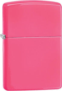 Zippo Lighter Neon Pink Windproof USA New