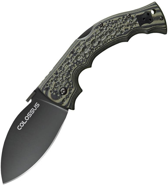 Cold Steel Colossus II Lockback Black & Gray Handle Stainless Folding Knife