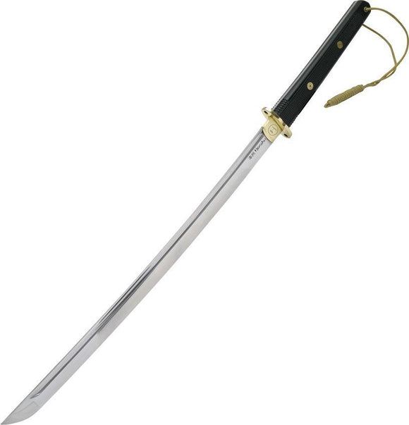 United Cutlery Honshu Tactical Wakizashi Fixed Blade Black ABS Handle Sword