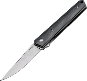 Boker Plus Kwaiken Flipper Blade Carbon Fiber Black Folding Knife