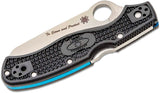 Spyderco Rescue 3 Lightweight Thin Blue Line 93MM Folding Pocket Knife 14fsbkbl3