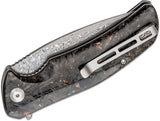 Civivi Incite Linerlock Carbon Fiber/Copper Foil Folding Damascus Knife 908DS2