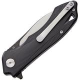 Bestech Beluga Black G10 D2 2-Tone Folding Knife G11D1