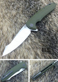 WE KNIFE Co Green Linerlock Model 617 D2 Flipper Folding Knife 617d