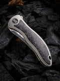 We Knife Co Ltd Synergy 2 Framelock Carbon Fiber/Titanium Folding Knife 912CFDS1