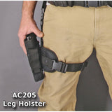 Carry All Black Strap Adjustable Tactical Concealed Gun Drop Leg Holster AC205