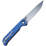 Kizer Cutlery Begleiter Linerlock Folding Satin VG-10 Blade Blue G10 Knife