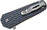 Camillus Wedge Assisted Linerlock Blue/Gray A/O Folding Pocket Knife 19399